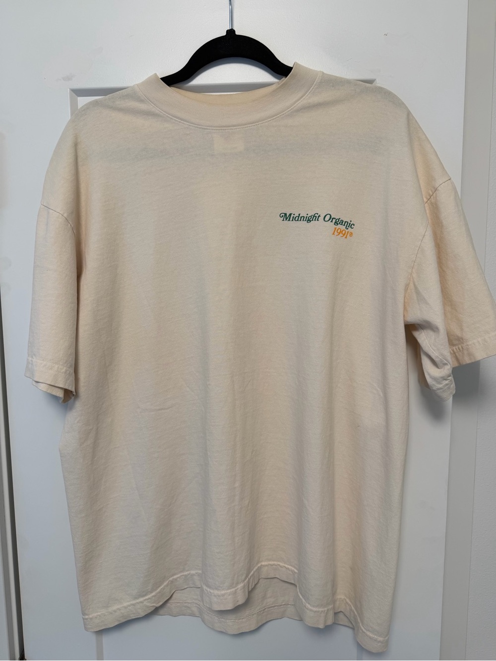 Midnight Organic - Larry June Healthy & Organic Graphic Tee Cream Large